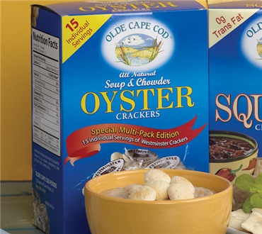 Six 8 oz boxes of Westminster Oyster Crackers