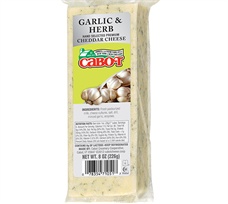 Cabot 8 Oz Garlic & Herb Cheddar Cheese