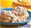 Sausage & Gravy with Biscuits