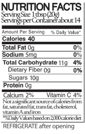 Blake Hill Strawberry Rhubarb Nutritional Facts