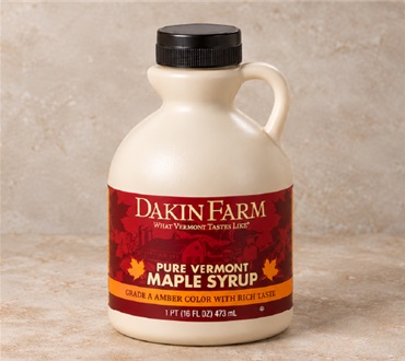 Pure Vermont Grade A Amber Rich Maple Syrup